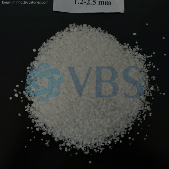 Bột đá thạch anh kích thước 1.2 - 2.5 mm